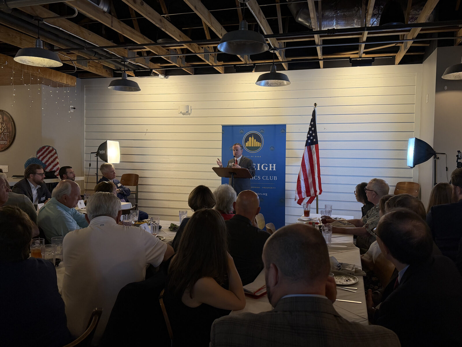 Brad Taylor introducing John Hood